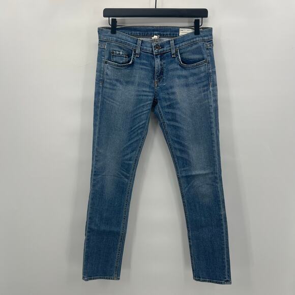 Rag & Bone Tomboy Jeans in West Village Womens 26 Blue Denim - Picture 2 of 7
